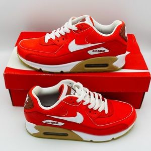 Women’s Nike Air Max 90 Orange Red Color Sneaker 7